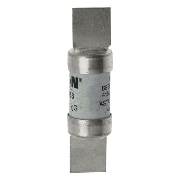 Fuse-link, LV, 63 A, AC 415 V, BS88/F2, 18 x 68 mm, gL/gG, BS image 9