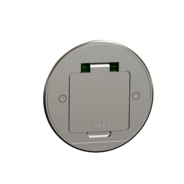Socket-outlet, Unica System+, complete product Schuko IP44 grey INS52101 image 3
