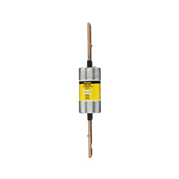 Fast-Acting Fuse, Current limiting, 150A, 600 Vac, 600 Vdc, 200 kAIC (RMS Symmetrical UL), 10 kAIC (DC) interrupt rating, RK5 class, Blade end X blade end connection, 1.84 in diameter image 1