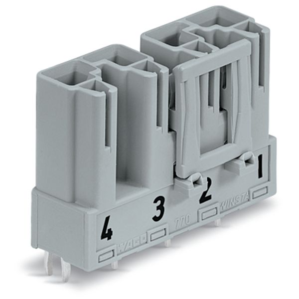 Plug for PCBs straight 4-pole gray image 2