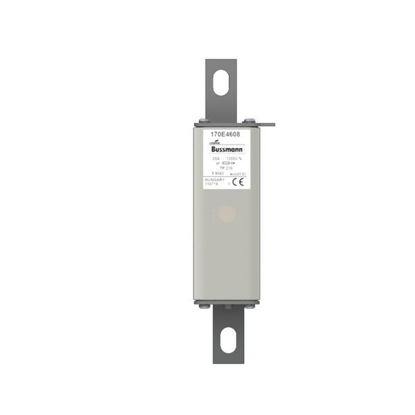 Fuse-link, high speed, 25 A, AC 1200 V, compact size 1, 43 x 43 x 195 mm, aR, IEC, with indicator image 10