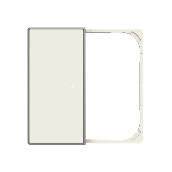 SR-2-85BL 2-gang F@H cover plate for Switch/push button Single push button White - Sky Niessen image 1