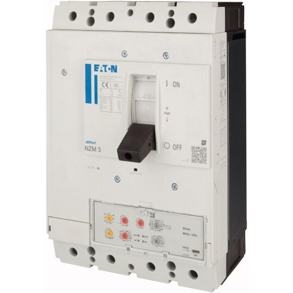 NZM3 PXR20 circuit breaker, 630A, 4p, screw terminal, earth-fault protection image 3