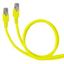 Patch cord RJ45 category 6A U/UTP unscreened PVC yellow 1 meter thumbnail 1