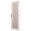 Section door with glass window, closed IP55, left or right-hinged, HxW = 1600 x 800mm, grey thumbnail 1