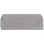 End and intermediate plate 2.5 mm thick light gray thumbnail 1