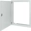 3-step flush-mounting door frame with sheet steel door and rotary door handle, fireproof, W600mm H2060mm thumbnail 3
