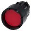 Pushbutton, 22 mm, round, plastic, red, Front ring, raised, castellated 3SU1000-0DB20-0AA0-Z Y15 thumbnail 1