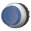 Illuminated pushbutton actuator, RMQ-Titan, Extended, momentary, Blue, Blank, Bezel: titanium thumbnail 2