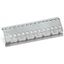Carrier rail with special perforations 1000 mm long silver-colored thumbnail 1