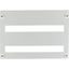 Front plate 45mm-Device cutout for 24 Module units per row, 3+ rows, grey thumbnail 1