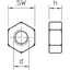 HN M5 G Hexagonal nut  M5 thumbnail 2