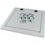 Top plate, for arc protection, for WxD=850x800mm, grey thumbnail 2