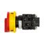 Main switch, T0, 20 A, flush mounting, 2 contact unit(s), 3 pole, 1 N/O, Emergency switching off function, With red rotary handle and yellow locking r thumbnail 34