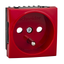 Ultra - socket outlet - single - pin earth - red thumbnail 4