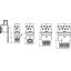 832-533 Strain relief plate; for female and male connectors; 30.4 mm wide thumbnail 1