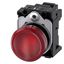 Indicator lights, 22 mm, round, metal, shiny, red, lens, smooth, with holder, LED module with integrated LED 24 V AC/DC, spring-type  3SU1152-6AA20-3AA0-Z Y19 thumbnail 2