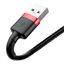Cable USB A plug - IP Lightning plug 1.0m Cafule red+black BASEUS thumbnail 2