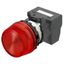 M22N Indicator, Plastic projected, Red, Red, 24 V, push-in terminal thumbnail 1