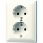 2G Schuko socket with child protection AS5020NU thumbnail 1