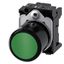 Pushbutton, compact, with extended stroke (12 mm), 22 mm, round, plastic, green, pushbutton, flat, momentary contact .... 3SU1200-0EB40-0AA0-Z Y15 thumbnail 1