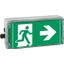 Ex-escape sign luminaires EXIT V-CG-S for emergency light function for zone 1/21, Pictogram: DIN ISO 7010, Arrow: 3 Clock thumbnail 2