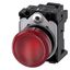 Indicator lights, 22 mm, round, metal, shiny, red, lens, smooth, with holder, LED module  3SU1153-6AA20-3AA0-Z Y12 thumbnail 1