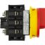 Main switch, P3, 63 A, flush mounting, 3 pole, 2 N/O, 2 N/C, Emergency switching off function, With red rotary handle and yellow locking ring thumbnail 10