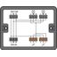 Distribution box Two-way circuit 1 input black thumbnail 1