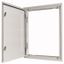 3-component flush-mounting door frame with door, open air, double-bit lock, IP43, HxW=1560x800mm thumbnail 1