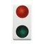 DOUBLE INDICATOR LAMP - 230V - RED/GREEN - 1 MODULE - SYSTEM WHITE thumbnail 1