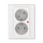 5593H-C02357 68 Double socket outlet with earthing pins and surge protection ; 5593H-C02357 68 thumbnail 2