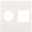 Finishing set for single coaxial connection and network connection RJ4 thumbnail 2