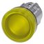 Indicator lights, 22 mm, round, metal, shiny, yellow, lens, smooth, with  3SU1051-6AA30-0AA0-Z Y13 thumbnail 1