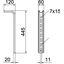 TPS 445 FS TP suspended support  L445mm thumbnail 2