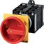 Main switch, T3, 32 A, rear mounting, 5 contact unit(s), 10-pole, Emergency switching off function, With red rotary handle and yellow locking ring thumbnail 2