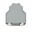 Screwless end stop 14 mm wide for DIN-rail 35 x 15 and 35 x 7.5 gray thumbnail 1