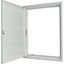 Flush-mounting door frame with sheet steel door and three-point turn-lock for 3-component system, W = 600 mm, H = 1260 mm thumbnail 2