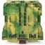 2-conductor ground terminal block 120 mm² lateral marker slots green-y thumbnail 2