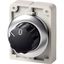 Changeover switch, RMQ-Titan, with rotary head, momentary, 2 positions, inscribed, Front ring stainless steel thumbnail 2