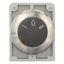 Changeover switch, RMQ-Titan, with rotary head, momentary, 3 positions, inscribed, Front ring stainless steel thumbnail 5