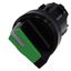 Selector switch, illuminable, 22 mm, round, plastic, green, selector switch, short, 2 switch positions O thumbnail 1