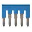 Short bar for terminal blocks 4 mm² push-in plus models, 5 poles, blue thumbnail 4