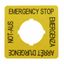 Emergency Stop label, 50x50mm thumbnail 1