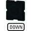 Button plate for push-button, Inscription: DOWN, 25 x 25 thumbnail 4