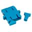 FO Coupler SC-Duplex,Plastic,Singlemode,zirc,flange,blue,ECO thumbnail 3