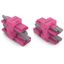 3-way distribution connector 4-pole Cod. B pink thumbnail 3