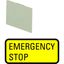 Insert label, yellow, emergency-Stop thumbnail 2