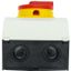 Main switch, P1, 32 A, surface mounting, 3 pole, Emergency switching off function, With red rotary handle and yellow locking ring, Lockable in the 0 ( thumbnail 14