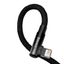 Cable USB A Plug - IP Lightning Plug 90° Angled 1.0m 20W 2.4A, Black MVP Elbow BASEUS thumbnail 5